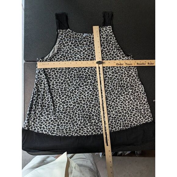 DKNY Animal Print Babydoll Black and White Women's Size Large - Picture 4 of 4